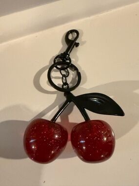 Red Cherry Keychain Charm